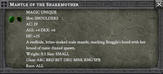 MANTLE OF THE SHARKMOTHER item card